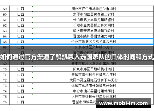 如何通过官方渠道了解凯恩入选国家队的具体时间和方式