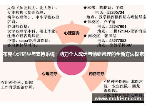 布克心理辅导与支持系统:助力个人成长与情绪管理的全新方法探索 布克心理辅导与支持系统:助力个人成长与情绪管理的全新方法探索