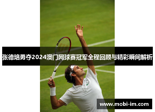 张德培勇夺2024澳门网球赛冠军全程回顾与精彩瞬间解析